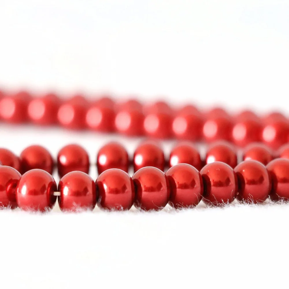 Бусины круглые с искусственным жемчугом 5 х8 мм 15 дюймов|loose beads|jewelry diybeads rondelle |