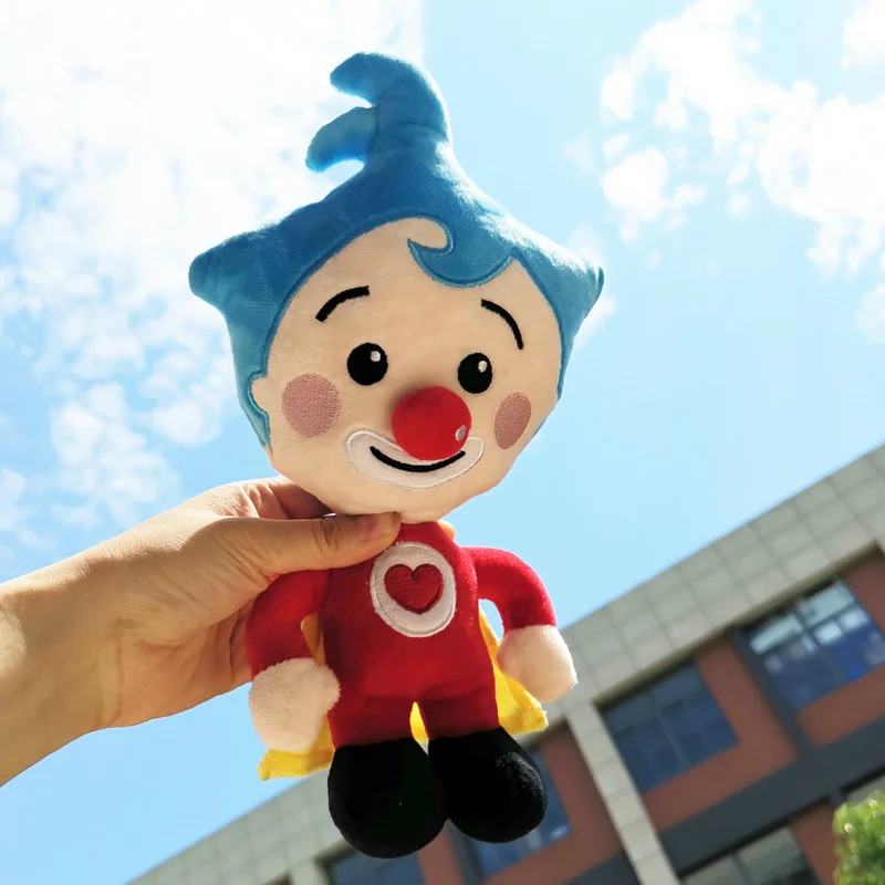 

25cm Cute Plim Clown Plush Toy Cartoon Animation Stuffed Figure Plush Doll Plushie Anime Soft Gift Toys For Kids Birthday