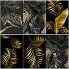 Рисование по номерам искусство для взрослых детей, черного, золотистого цвета; Туфли Diy Ручная роспись маслом на холсте Пейзаж Картины домашний Декор стены подарочный набор