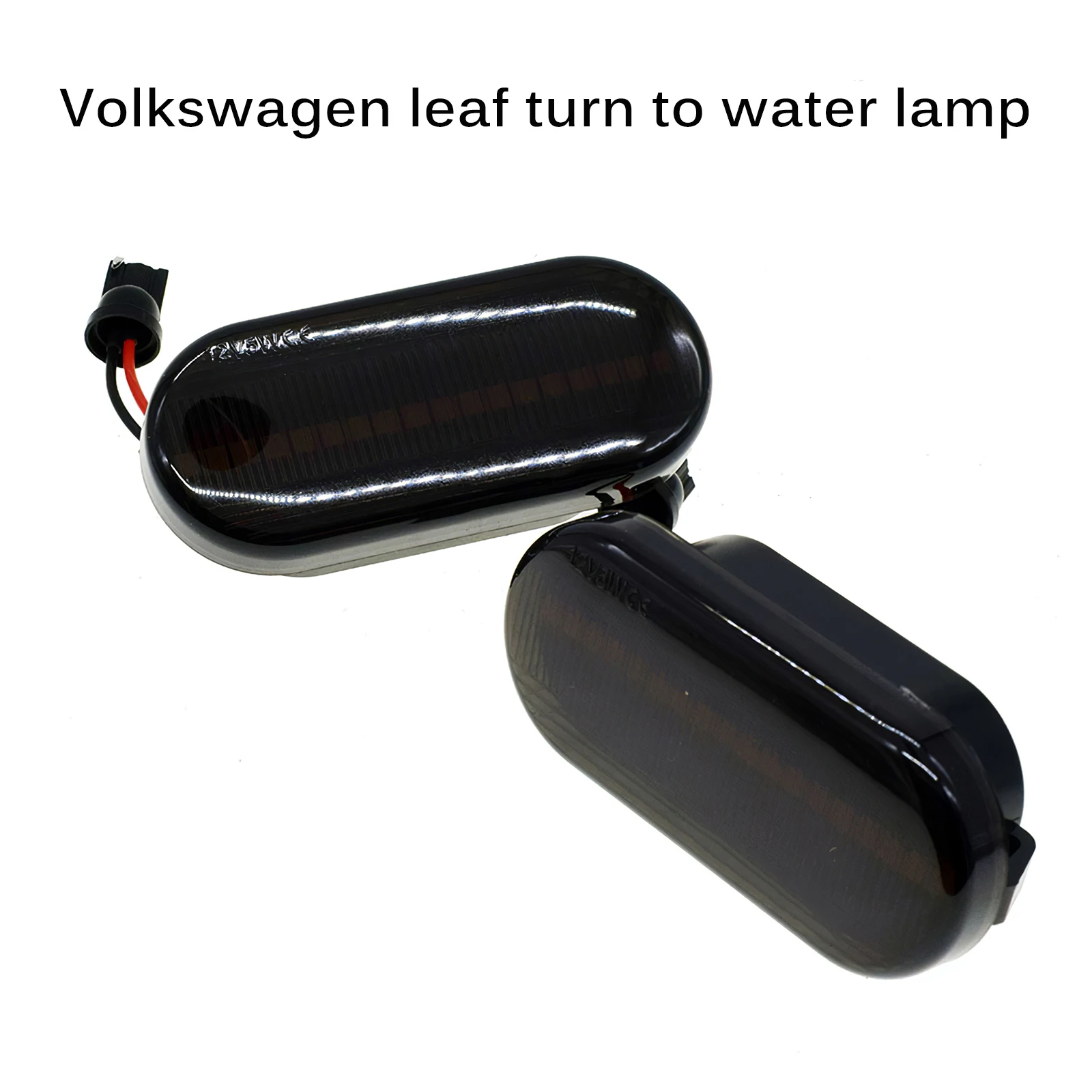 

2Pcs Smoked Lens Amber Waterproof High Brightness High-quality LED Dynamic Side Marker Lights Turn Signal Blinker Indicator Lamp