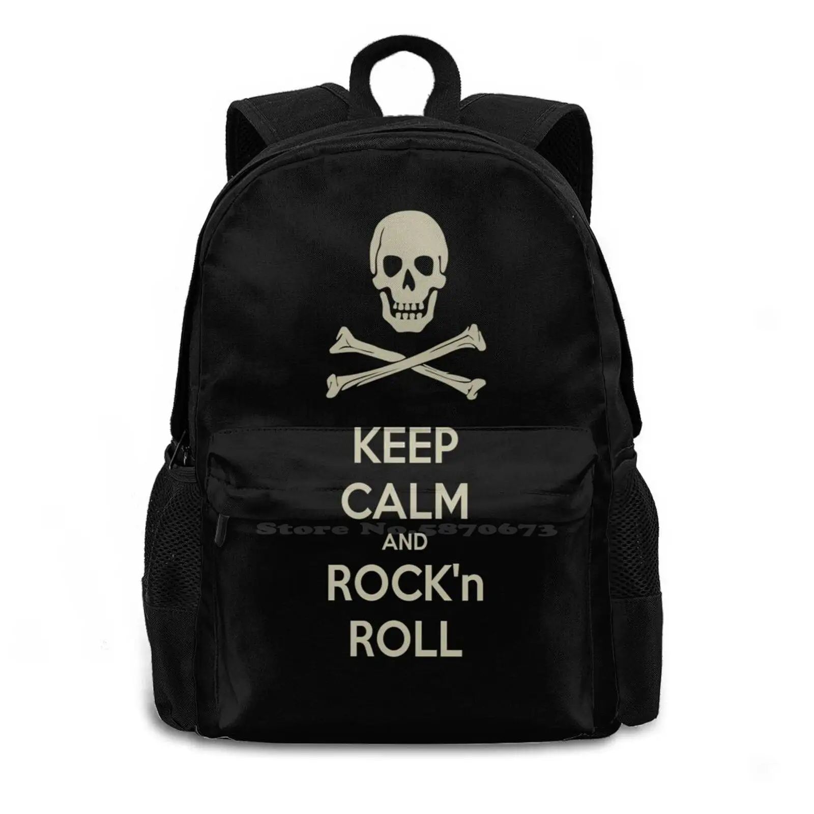 Дизайн Keep Calm модный вместительный рюкзак для ноутбука сумки путешествий