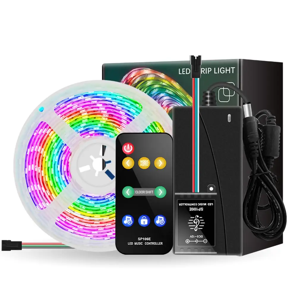 

Led Light Strip Dream Color LED Lights 12V IP67 LED Strip Lights with Music Sync Color Changing LED Strip Lights with Remote