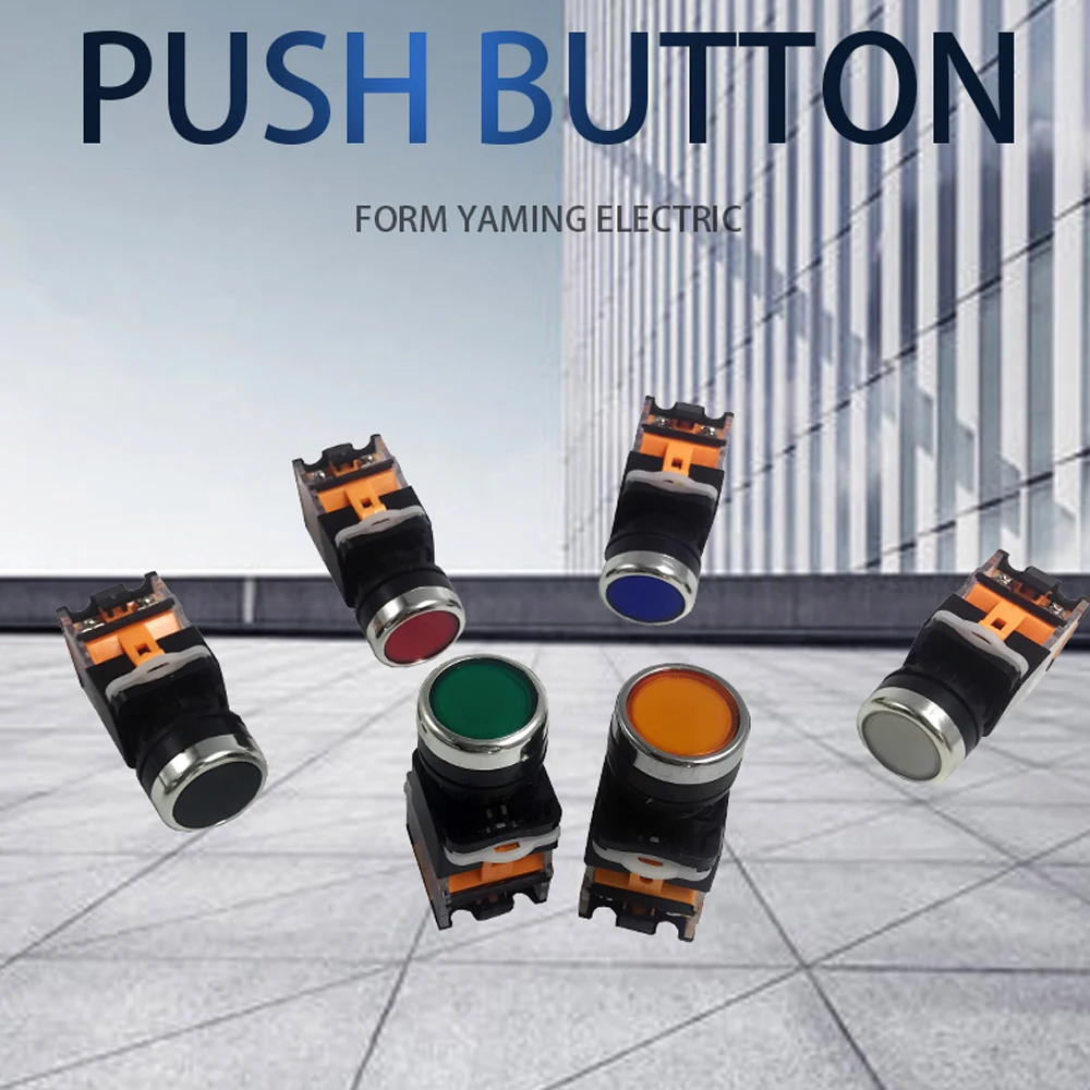 Вкл. ВЫКЛ. мгновенный/самоблокирующийся кнопочный переключатель 22 мм 4 винта