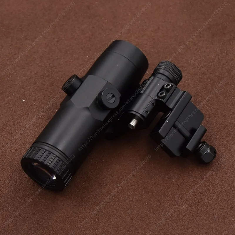 Тактическая Лупа 3x прицел для винтовки 1x Red Dot Sight с откидной основой крепления на