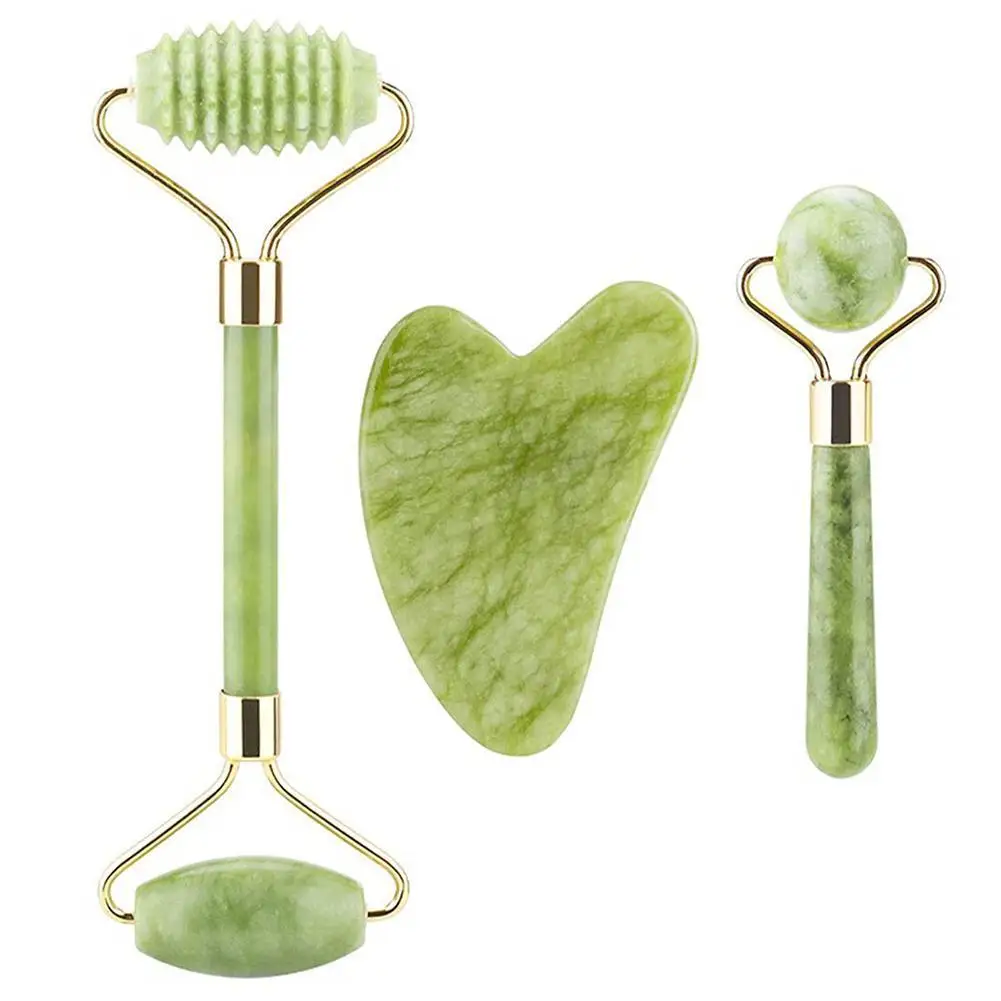 

Face Massage Roller Gua Sha Scraper Board Face Lifting Up Wrinkle Remover Tool Therapy with Double Neck Slimming Massage