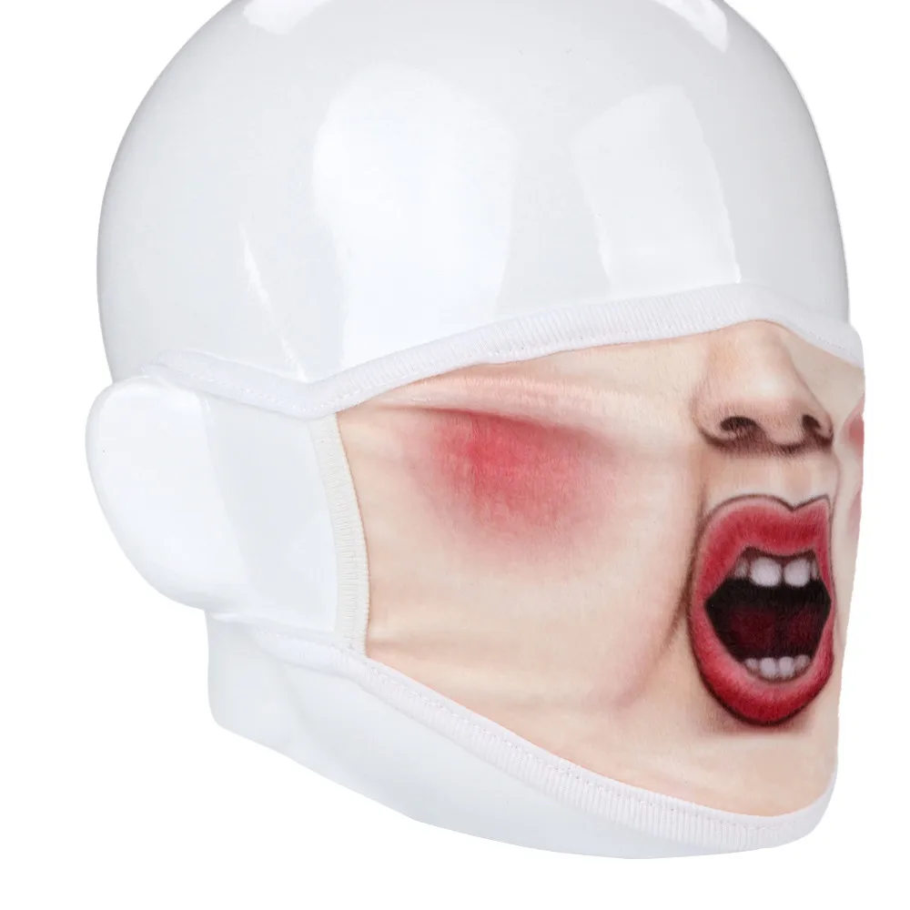 Face Mouth Muffle Mask Creative Unisex Woman Fun Anime Funny Expression Emotional Anti-Dust Warm Face Mask K919