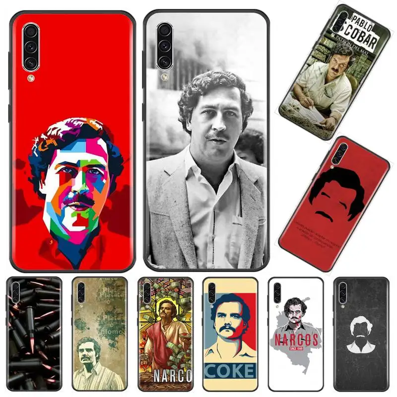 Мягкий чехол для телефона с принтом Пабло Эскобара Samsung Galaxy A 3 6 7 8 10 20 30 40 50 70 71 10S 20S