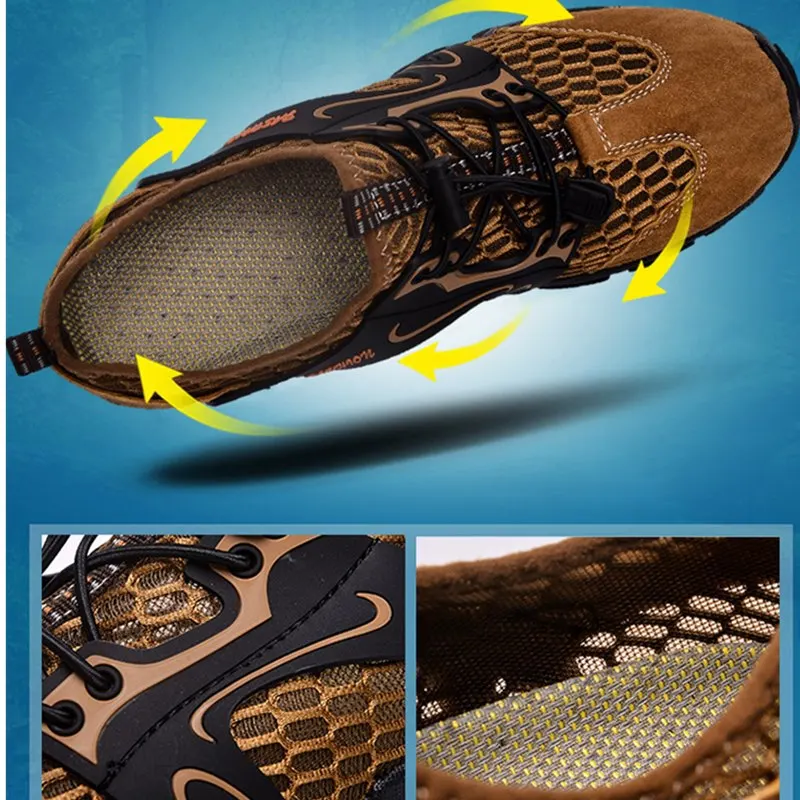 

Water Sneakers Men Non Slip Hiking Climbing Aqua Shoes Beach Barefoot Upstream Shoes Seaside Footwear Male Outdoor Sport