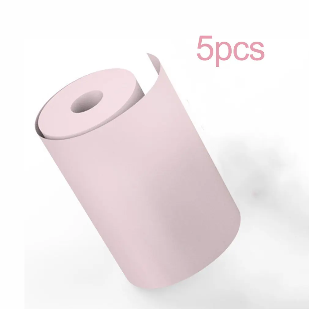 

5 Rolls/SET 58MM Printable Sticker Paper Direct Thermal Paper Self-Adhesive for PAPERANG Portable Pocket Printer