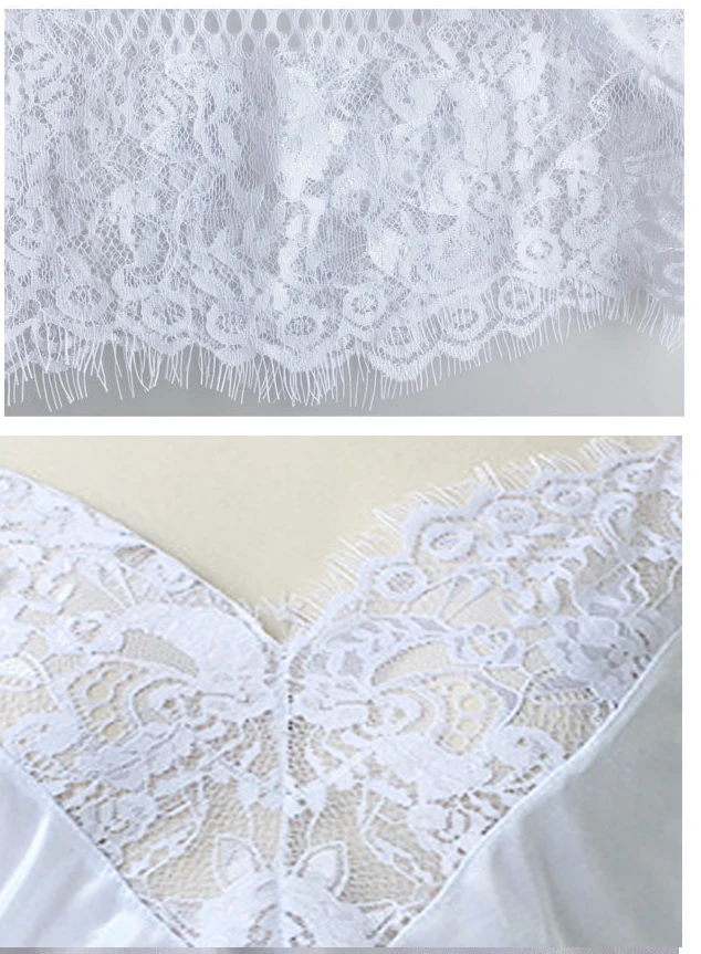 Сексуальное кружевное нижнее белье детская сорочка атласная ночная рубашка