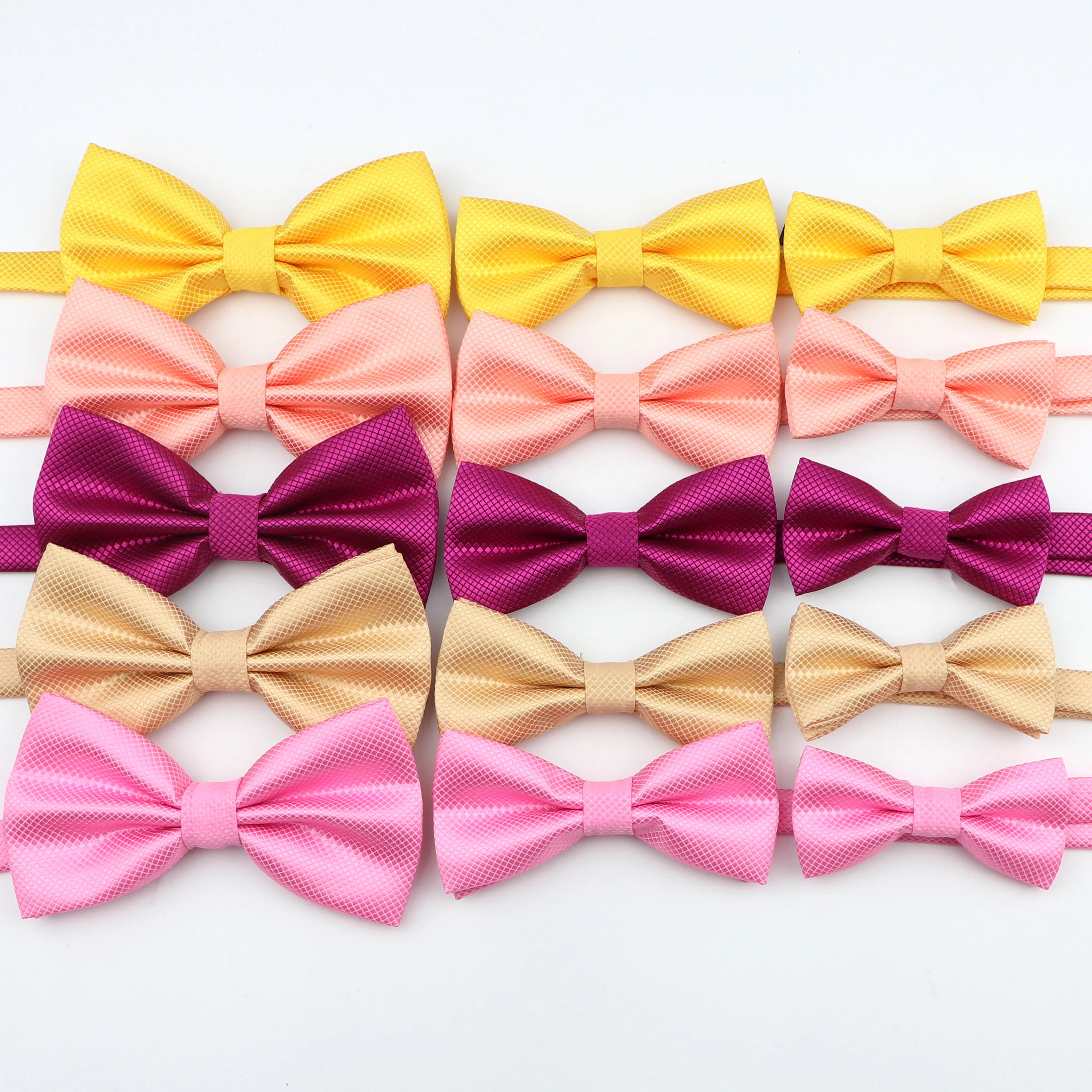 3 Size Parent-Child Bowtie Set Solid Colour Kids Pets Chic Family Butterfly Party Dinner Wedding Design Cute bow tie Accessory