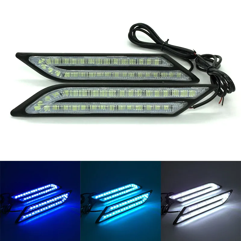 Daytime Running Lights Car Brake And Steering Light Source 2Pcs/Set Fog DRL Universal Styling Waterproof#226073 | Автомобили и