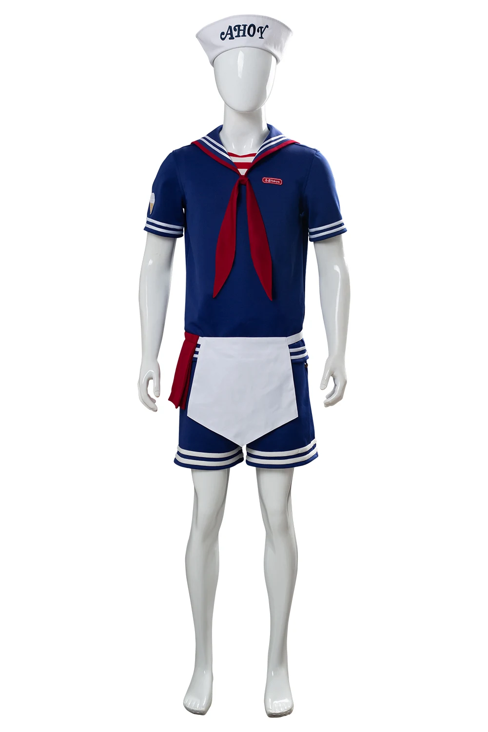 

Stranger Cosplay Things 3 Costume Steve Harrington Scoops Ahoy Robin Costume Sailor Uniform Suit Outfit Halloween Costumes