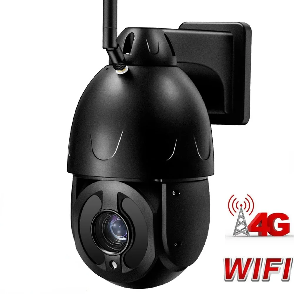 

Outdoor PTZ Wireless CCTV 5MP 4G WIFI Full HD 30X AI Auto Tracking Security Camera Action Detection Waterproof Appliance Control