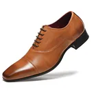 Мужская обувь; Новинка 2020 года; Весенние модельные туфли; Высококачественная деловая обувь из искусственной кожи на шнуровке; Вечерние туфли для свадьбы