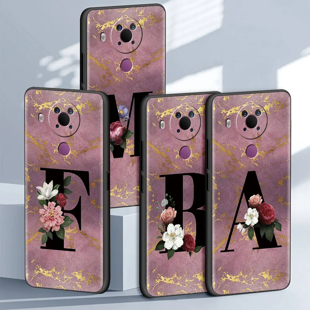 

26 English Letters Case For Nokia 7.2 G10 5.4 5.3 3.4 8.3 5G 1.4 2.4 X10 2.3 2.2 C20 4.2 3.2 C3 C10 G20 C30 XR20 Soft TPU Cover