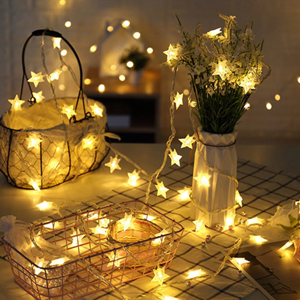 

Bendable Festival Garland Lighting Wedding Home Indoor Decoration 3m DIY Copper Wire Lamp LED Star Light String