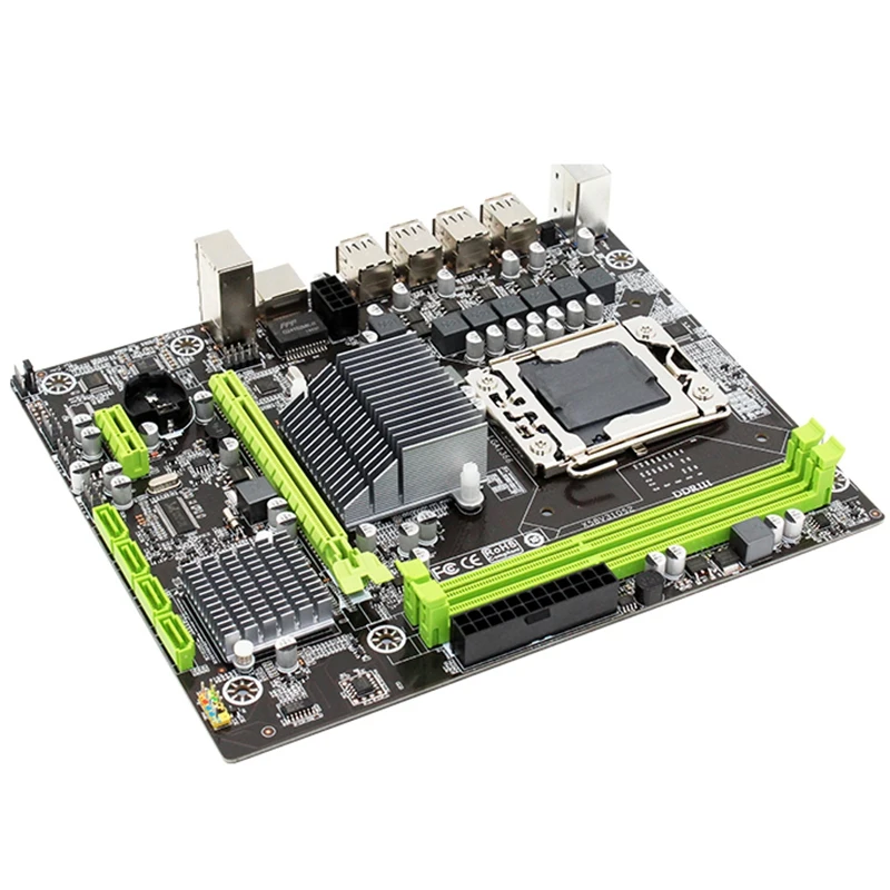 X58 LGA1366 настольная материнская плата M-ATX Gigabit Ethernet Поддержка DDR3 REG ECC Серверная