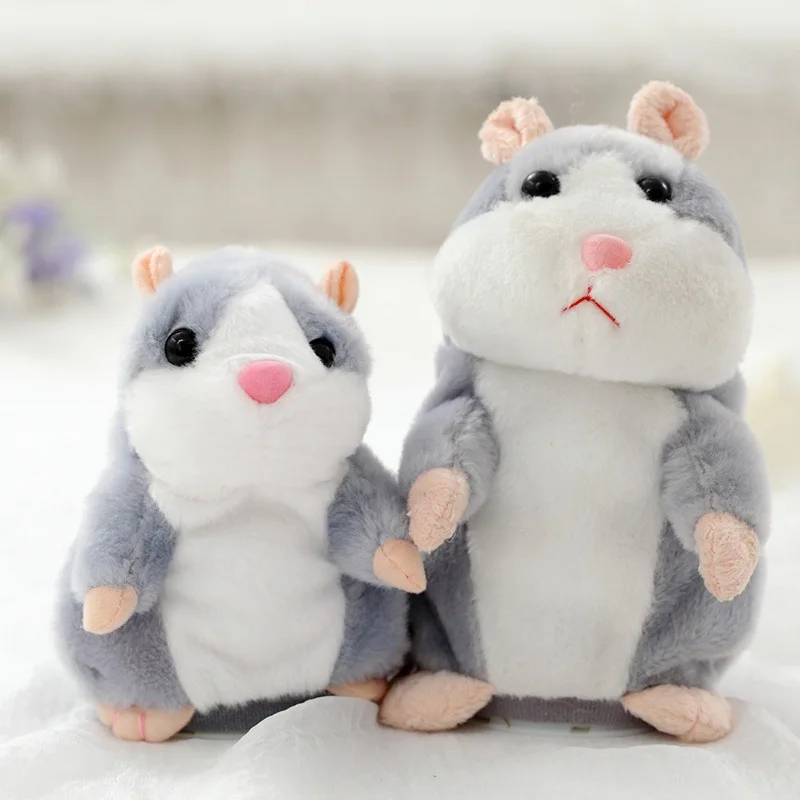 

15cm Talking Hamster Mouse Pet Plush Toy Cute Soft Animal Doll Talking Speak Imitate Sound Recorder Hamster Funny Toy Kids Gifts