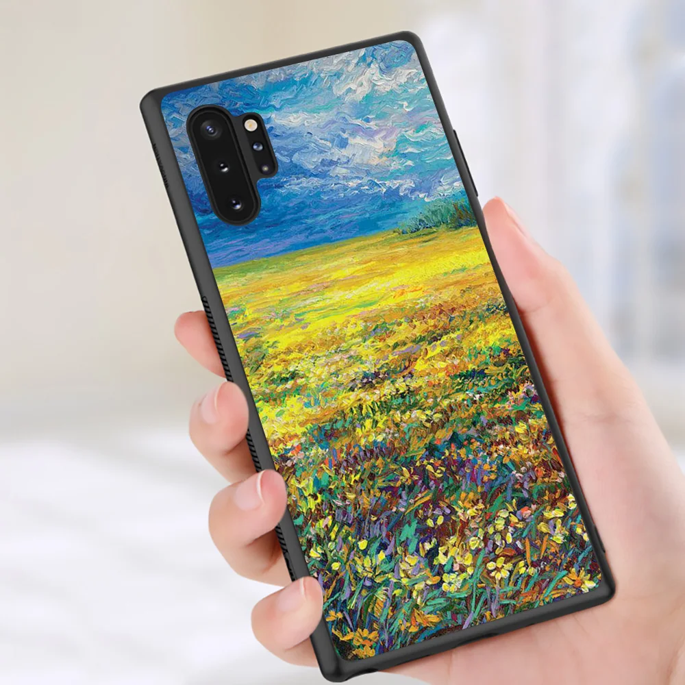 WEBBEDEPP чехол с черепом Ван Гога для Samsung Note 8 9 10 S6 S7 S8 S9 S10 S10e S20 ultra Edge Plus Lite | Мобильные