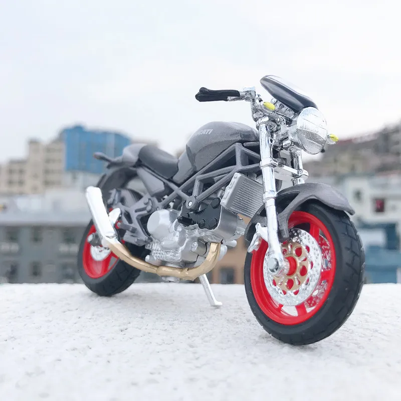 Maisto 1:18 Ducati-MonsterS4 статические литые автомобили, коллекционные хобби модель мотоцикла, игрушки
