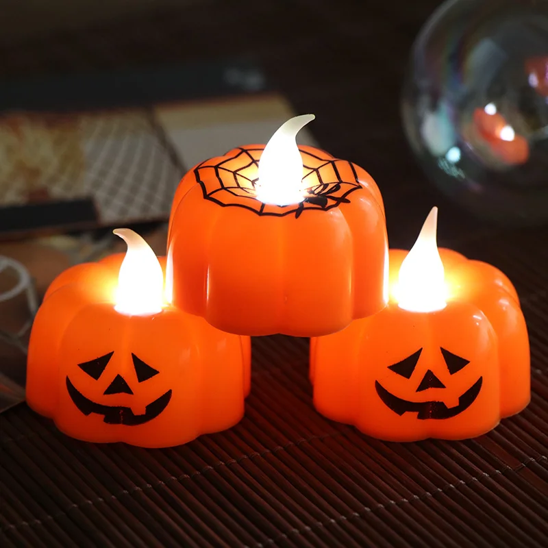 

LED Pumpkin Light Halloween Decoration Ornaments Battery Flickering Flameless Night Lamp Halloween Party Decoration Supplies