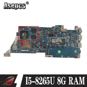 ux333fn notebook motherboard with i5 8265u cpu 8gb ram v2g for asus zenbook 13 ux333f ux333 u3300f laotop mainboard motherboard free global shipping