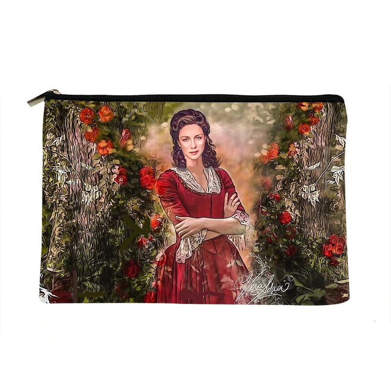 

Женская сумка для макияжа outlander с принтом, Модный женский органайзер для косметики, сумка для путешествий, красочная сумка для хранения для ...