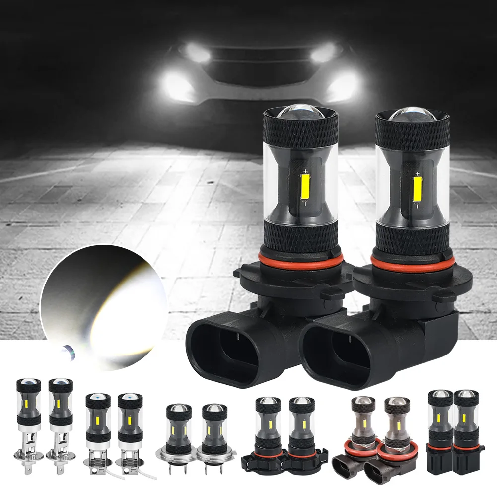 

2pcs H7/H11/H8 36W Car LED Headlight Bulb High Lumen Super Bright Ultra CSP Chips Front Fog Lamps