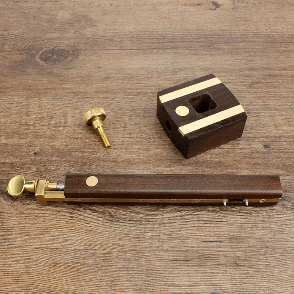 

Scribe Screw Cutting Gauge Tool Wood Work Copper Ebony Gauge Mark Marking