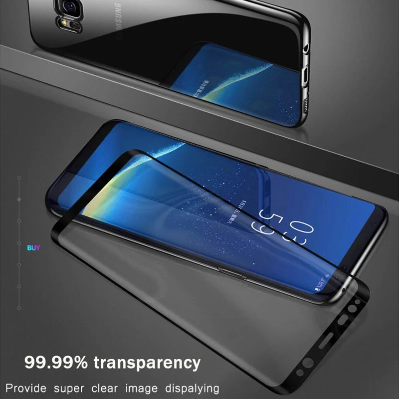 Защитное стекло 5D для Samsung Galaxy S8 S9 Plus S6 S7 Edge A6 A8 2018 полное закаленное | Мобильные