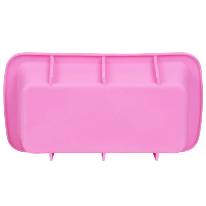 

Rectangular Toast Bread Mold Silicone Cake Baking Utensils Bread Color Maker Mold Pan Pink O7L7