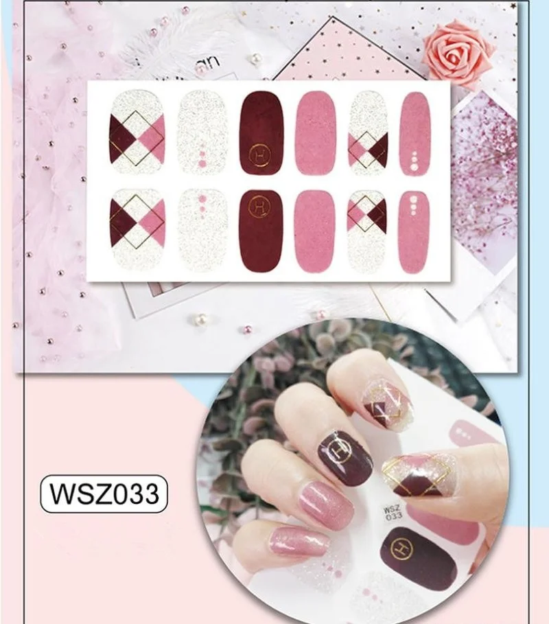 Наклейки на тыльную сторону декоративные наклейки для ногтей красивые 3D