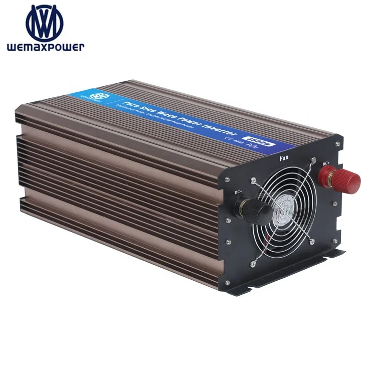 

With remote control switch 12v 24v 48v dc to ac 110v 60hz 220v 50hz pure sine wave 3500W 7000W solar power inverter