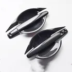 Высококачественные аксессуары из АБС-древесного угля, защитное покрытие для дверной ручки, обшивка, Стайлинг автомобиля для Mitsubishi ASX 2010-2018