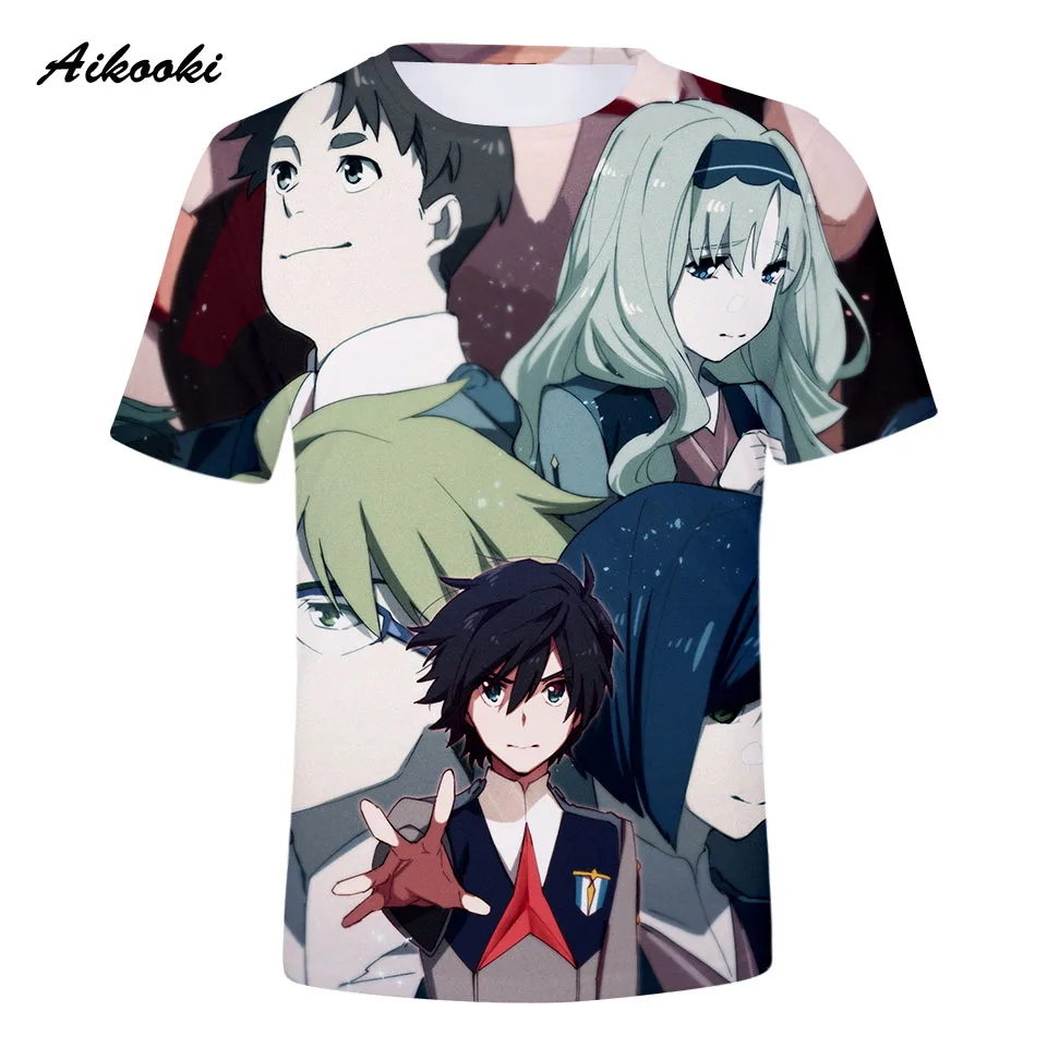 

Anime Darling In The Franxx Unisex Fashion Cool 3D Printed T-shirts Fashion Popular Casual Style Tshirt Streetwear Plussize Tops