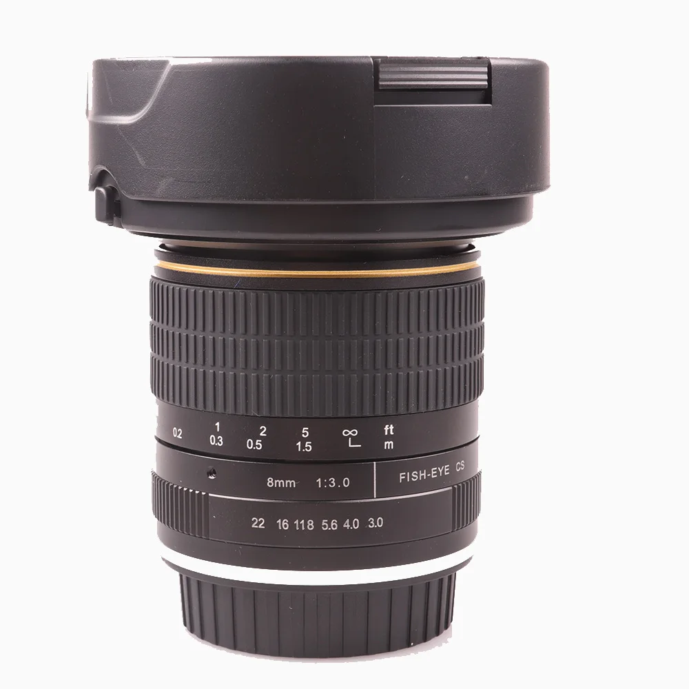 Lightdow 8 мм F3.0 ультра Широкий формат Fisheye объектив для цифровой зеркальной камеры