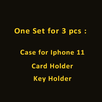 For Iphone 11 Hiram Beron заказное имя держатель для карт Croco шаблон бизнес подарок роскошный кожаный Рождественский подарок Прямая поставка - Цвет: For Iphone 11