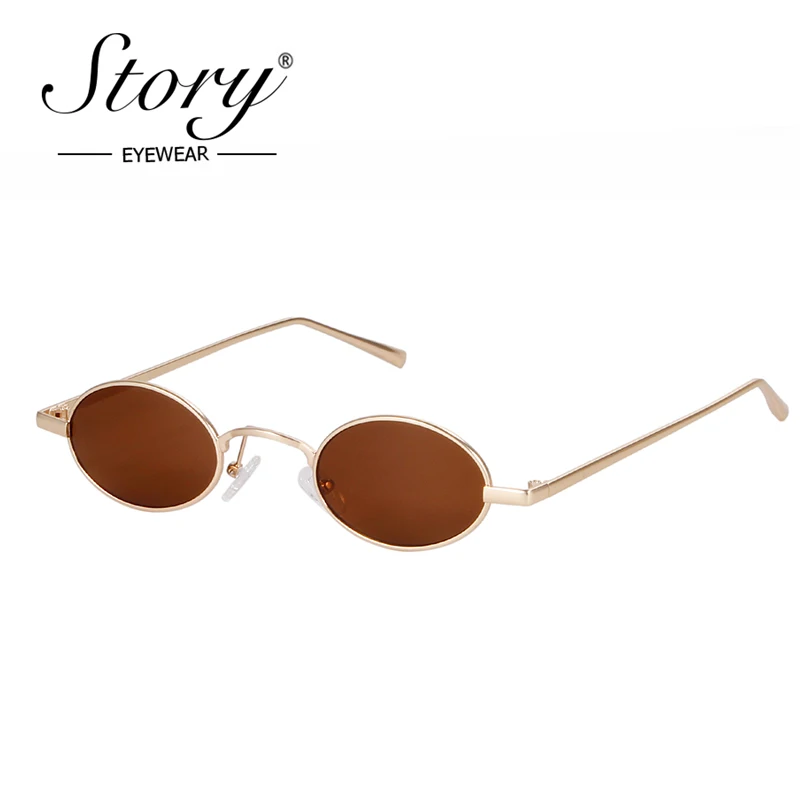 Винтажные маленькие круглые солнцезащитные очки STORY 2018 мужские классические в