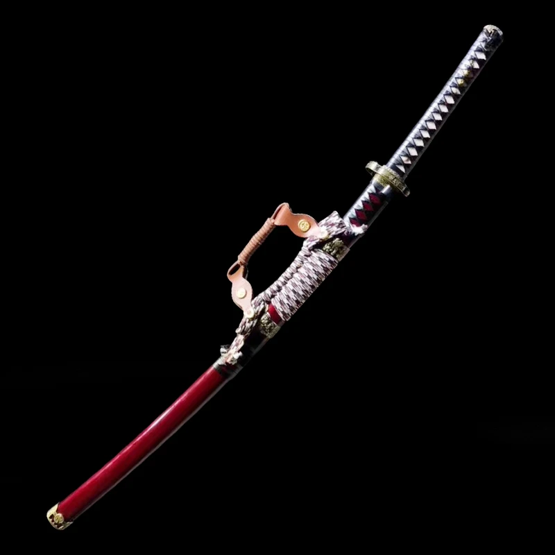 Ручная работа сталь T10 под твердым чтобы ожечь длинный изгиб ножа очень острый