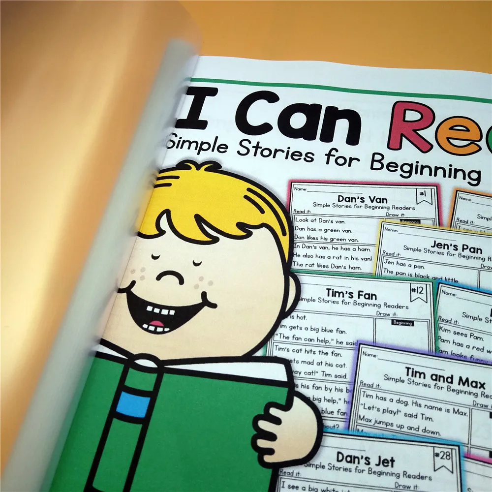 Учебник на английском языке Phonic я могу читать раскраски книга с вопросами