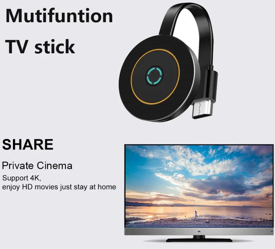 MiraScreen G10A Miracast Android tv Stick 2,4G/5G WiFi Дисплей ТВ ключ приемник 4K DLNA Airplay медиа стример адаптер для IOS