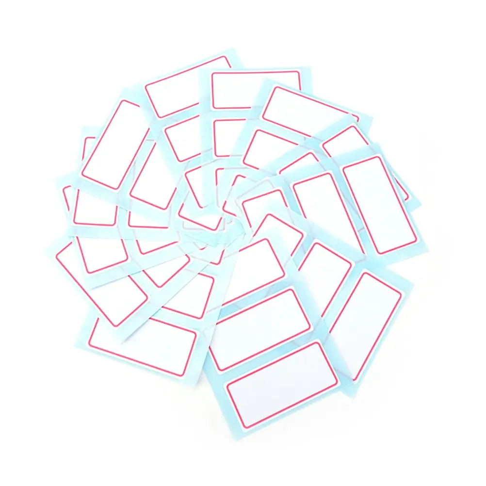 36 этикеток стикер s образные листы белые самоклеящиеся этикетки именная наклейка