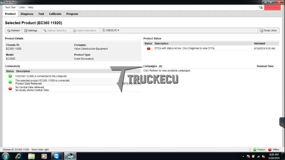 2,7 ptt dev2 разработчик модели Vocom 88890300 для Volvo грузовик Экскаватор диагностический комплект поддерживает FH FM серии EURO6 VOCOM диагностический