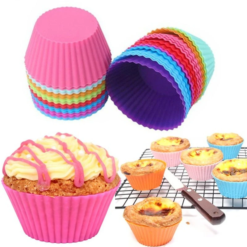 5 шт./компл. силиконовые формы для выпечки тортов DIY круглая форма чашки Маффин