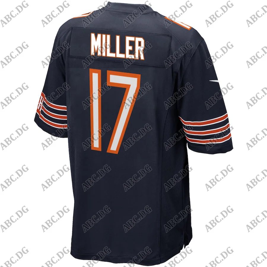 

Customized Stitch Men Women Kid Youth Chicago Anthony Miller Navy Game Player Jersey 4XL 5XL 6XL