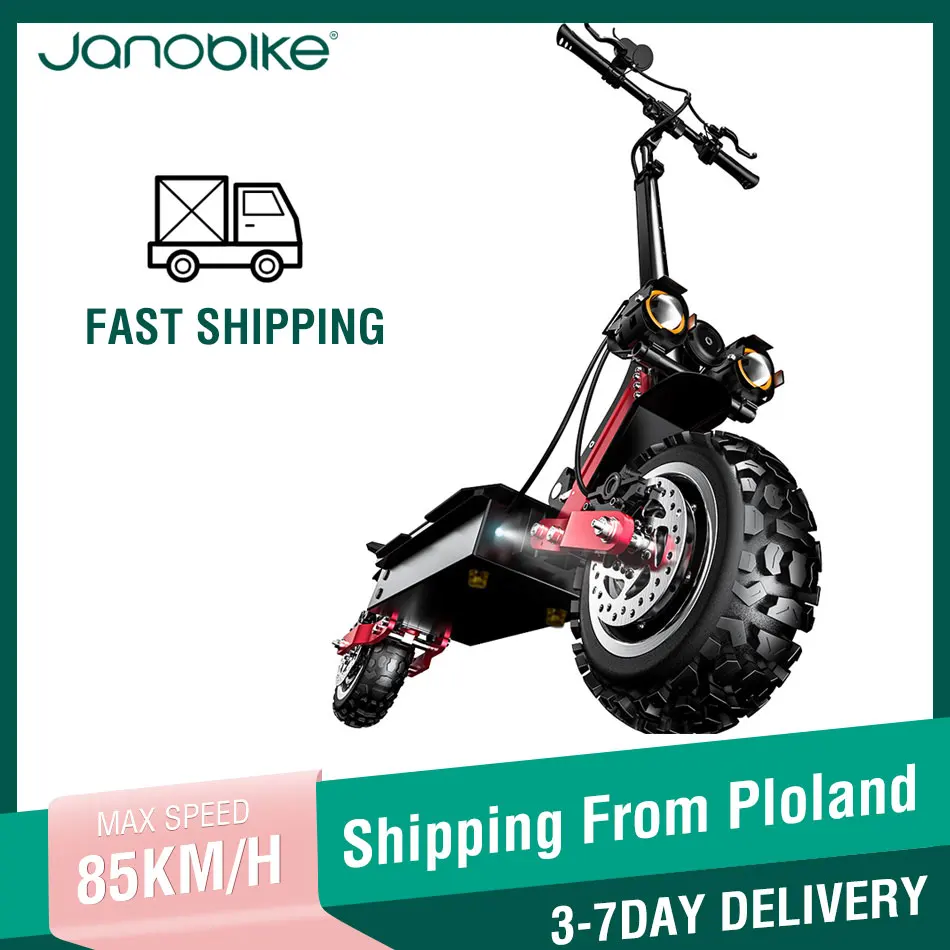Электрический скутер Janobike T85 60 в 5600 Вт аккумулятор 38 Ач с гидравлическим тормозом