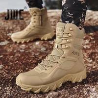 new men high quality brand military leather boots special force tactical desert combat mens boots outdoor shoes ankle boots