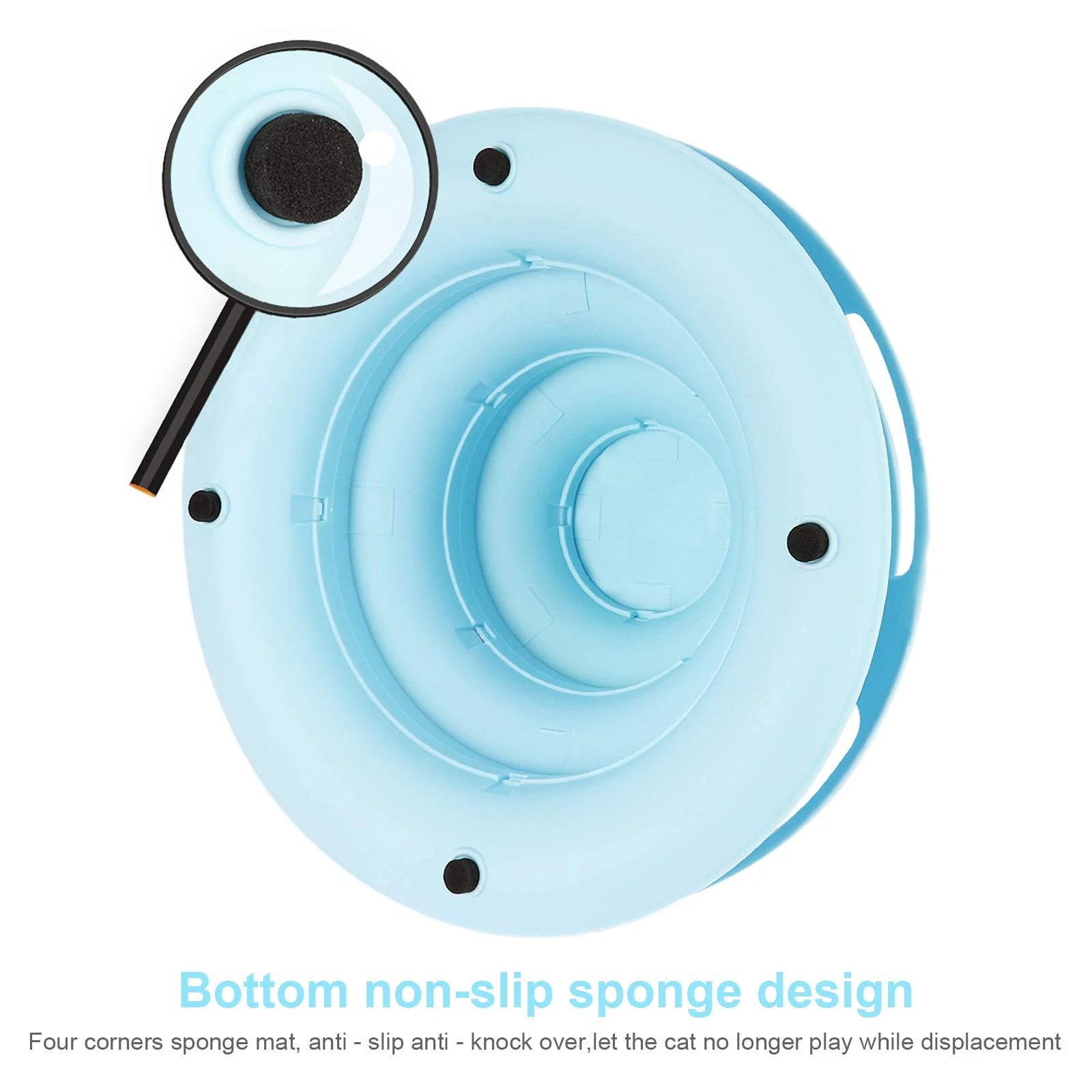 Кошка башня треков игрушка Интерактивная Поворотный Ролик животное головоломки