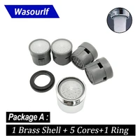 wasourlf faucet aerator m18 male thread tap spout bubbler filter kitchen accessories bathroom ware water brass high quality